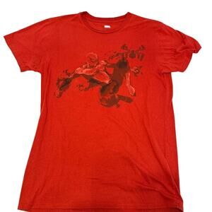 Marvel Spider-Man T-Shirt Red Graphic Tee Hero Pose Men’s Size Large Avengers